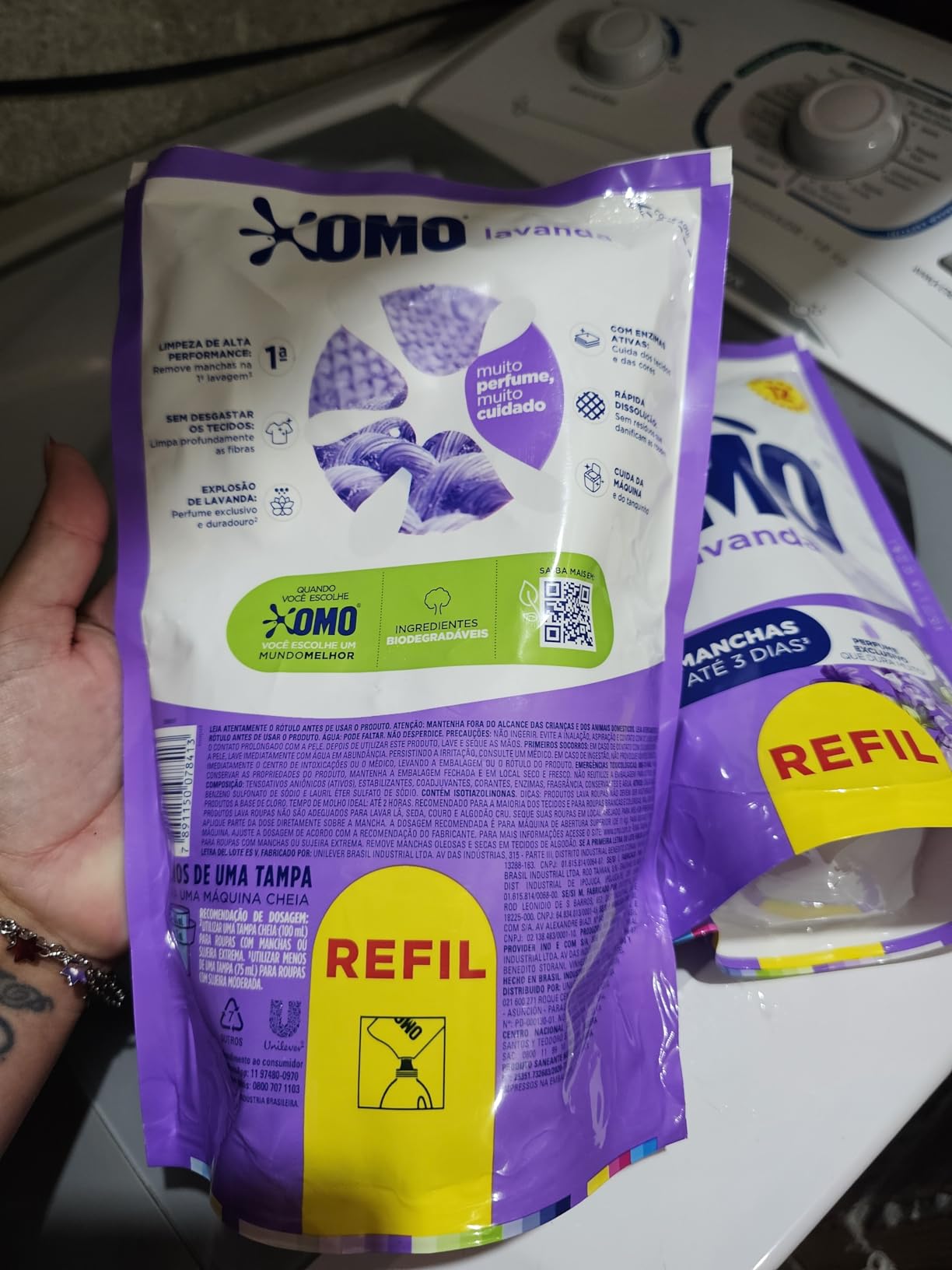 OMO Sabao Liquido Refil Lavanda 900ml